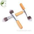 Applicateur de masque de bambou Target Face Brosse de masque végétalien